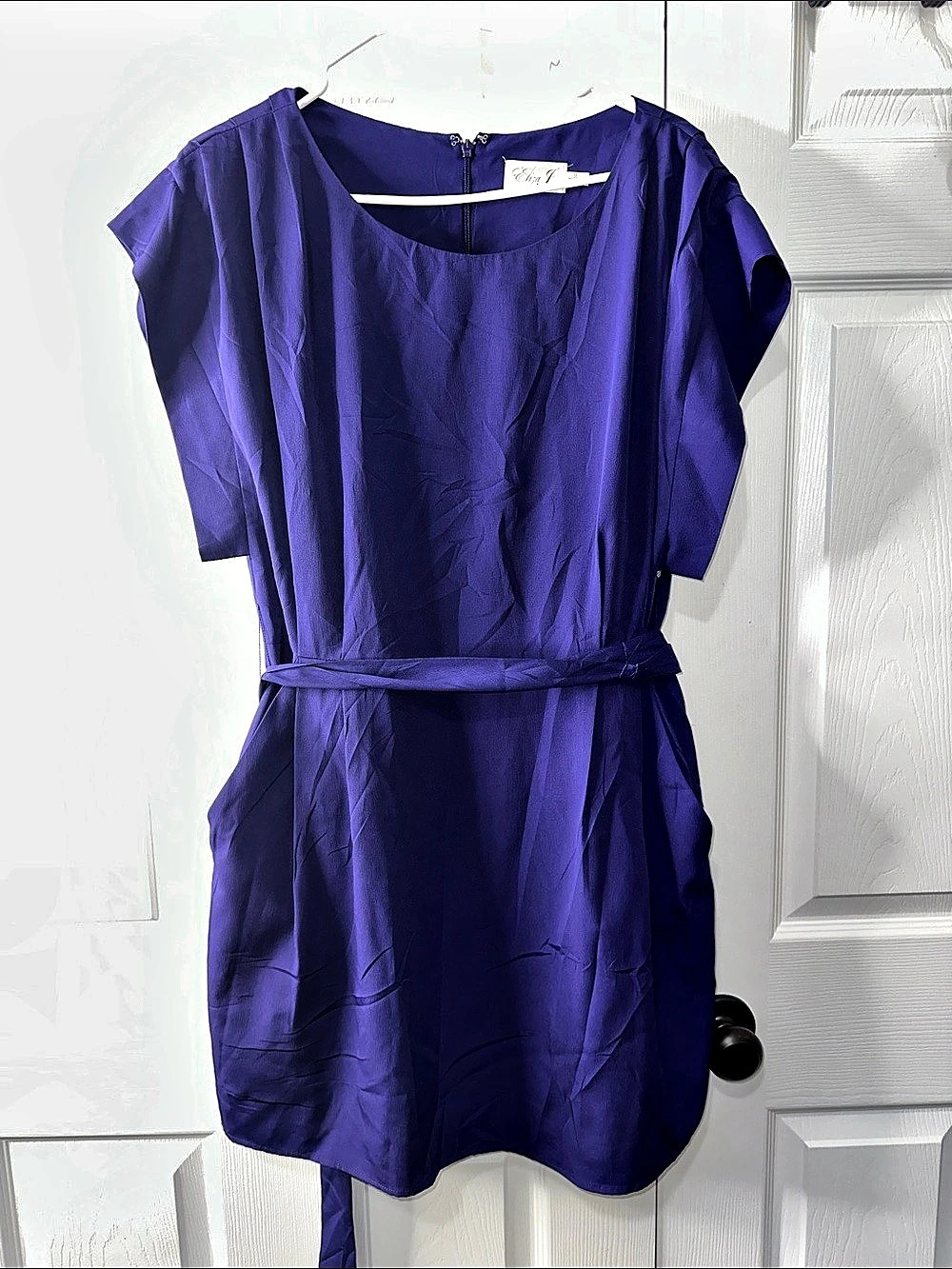 Elsa J Purple Mini Dress Size 12 Like New